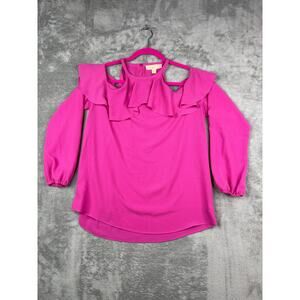 Michael Kors Fuchsia Pink Blouse Women's Size M